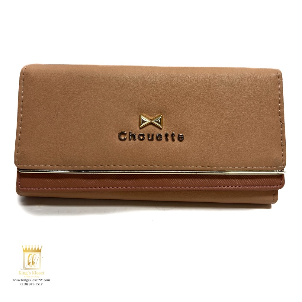 Chouette Pink Wallet with Gold Accent